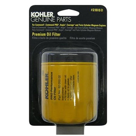 Kohler 52 050 02-S1 Kohler; Spin On Replacement Oil Filter